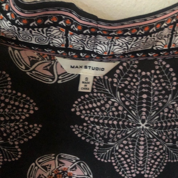 Max studio patterned open cardigan - Picture 3 of 5